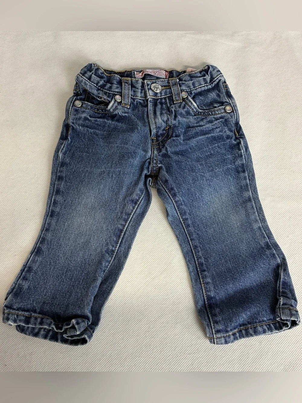 Y2K Levi’s Denim Jeans 12 Months Infant Classic Elastic Back Flaw